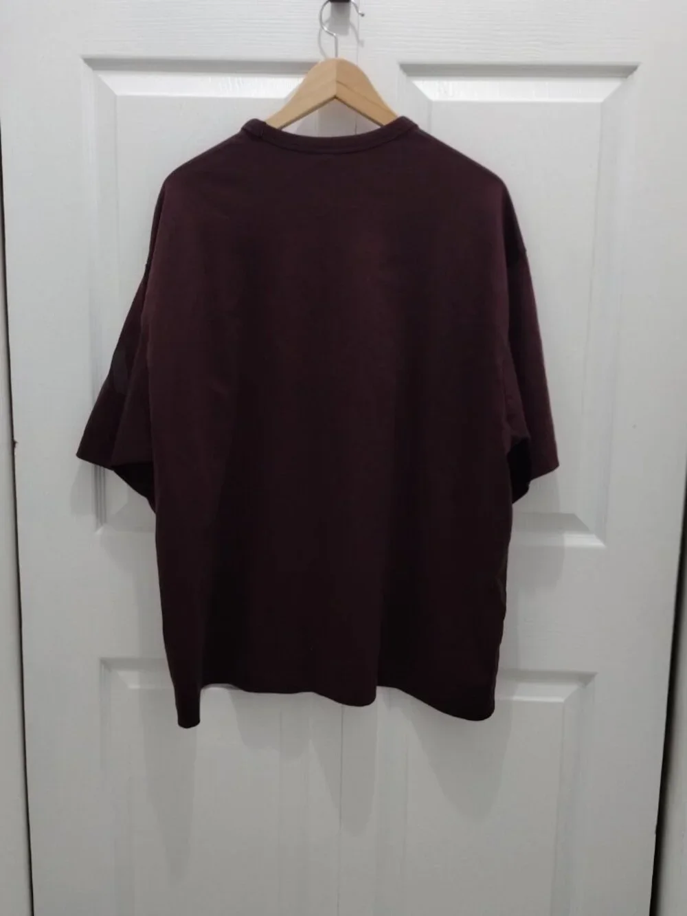 Adidas Dark Brown Crewneck T Shirt Men’s Size L 100% Cotton Minimal Basic